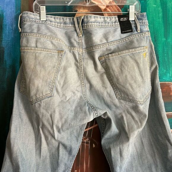 Fifty five Diesel Stylish Light Blue Men's Skinny Jeans 32 4 Button Fly - Picture 10 of 16